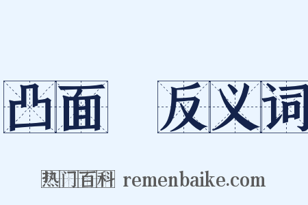 凸面鏡反义词是什么意思的图片